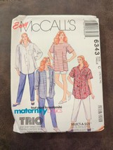 Maternity Wardrobe Sewing Pattern Top Pants McCall’s 6343 Size 10-14 Uncut - £9.68 GBP