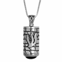 Kabbalah Amulet Talisman Mezuzah with  Prayer“If I forget you, Jerusalem” Silver - $153.45