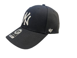 2023 New York Yankees NY &#39;47 Brand MLB MVP Adjustable Strapback Hat Cap Navy - £19.54 GBP