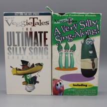 Lot of 2 Veggie Tales VHS (Very Silly Sing-Along &amp; Ultimate Silly Song) Big Idea - £7.77 GBP