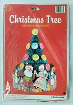 1987 Beistle Christmas Tree Art Tissue Decoration 12in New In Packaging - £16.03 GBP