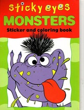 Sticky Eyes Monsters Sticker and Coloring Book - Includes 50 Stickers - £3.22 GBP