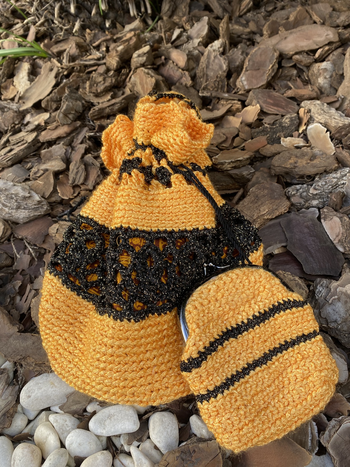 Primary image for Crochet Handbag Round shape and purse