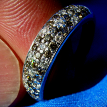 LeVian Elegant Earth mined Diamond Wedding Band Designer Anniversary Rin... - £1,700.37 GBP