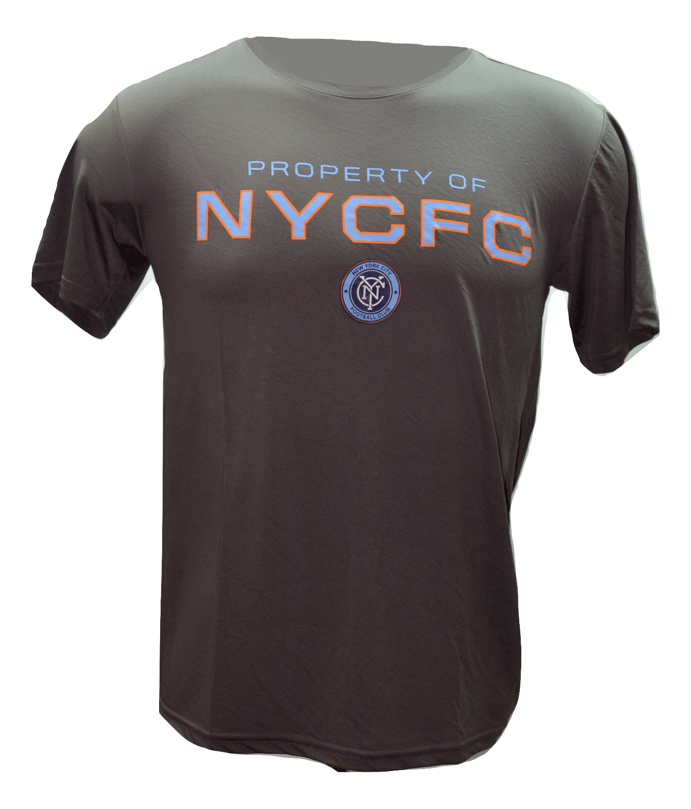 NYC New York City FC MLS Soccer Team Logo Performance Microfiber S/S T-Shirt