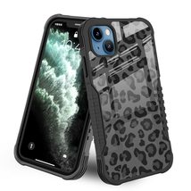 LANJINDENG Compatible with iPhone 14/13 Case Black Leopard Design for Women Girl - £16.06 GBP