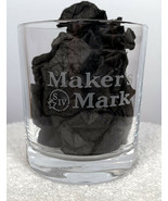 Makers Mark S IV Bourbon Whisky Etched Logo Glass 8 oz  - £17.76 GBP