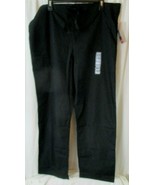 New Unisex Fit Cherokee Drawstring Medical Scrub Pants 4100 Black Sz Medium - £10.05 GBP