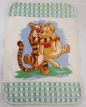 Vintage Disney Winnie The Pooh Tigger Baby Blanket 30 x 42 Plush Fleece Stroller - $75.89