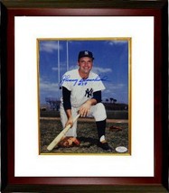 Johnny Blanchard signed New York Yankees 8x10 Photo #38 (deceased) Custom Framed - £59.95 GBP