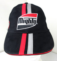 Mighty Auto Parts Hat Strapback Baseball Cap Red Black White Logo Racing - $19.75
