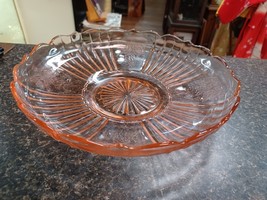 Pink Depression Mayfair Open Rose Centerpiece Bowl - $34.64