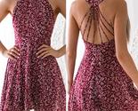 Er holiday tumblr sundress halter floral mini dress ladies slim sleeveless vestido thumb155 crop