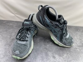 Asics Sneakers Women 7.5M Gel Venture 6 Running Shoes Black Grey Sport A... - $24.57