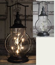 Steeple Lantern with angel tear lights - Battery Operated - £63.94 GBP