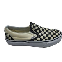 Vans Unisex Core Classic Slip On Black Ivory Checkerboard Sneaker Shoes M7 W8.5 - £12.01 GBP