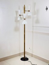 Modern Diabolo Floor Lamp STILNOVO Style Corner Lamp 3 Arm Brass Decorative Lamp - £372.66 GBP