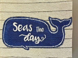 Seas The Day Whale Tapestry Table Runner 13&quot;x72&quot; Beach Summer House Coastal - £27.22 GBP