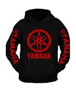 Special Edition Yamaha Red Racing Hooded Sweatshirt Black - £22.04 GBP