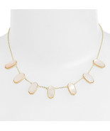 Kendra Scott Meadow Peach Mother of Pearl Station Necklace NWT - £54.93 GBP