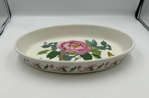 Portmeirion BOTANIC GARDEN Shrubby Peony 14 1/4&quot; Oval Baker Dish - $64.99