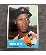 1963 Topps Baseball Card #330 Chuck Hinton – Washington Senators - £2.35 GBP