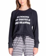 MSRP $50 Insomniax Printed Long Sleeve Pajama Top Black Size Medium - $22.77
