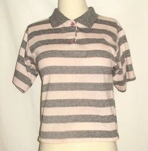 RHUMBA pink &amp; gray, short-sleeve, 3-button, collared polo shirt Size PS - $1.99