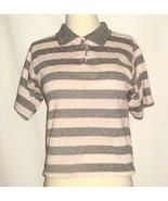 RHUMBA pink &amp; gray, short-sleeve, 3-button, collared polo shirt Size PS - $2.72 CAD