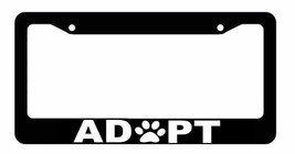 Adopt Dog Cat Animal Rescue Adoption Paw License Plate Frame - £8.59 GBP