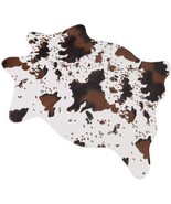 Mustmat Cute Cow Print Rug Fun Faux Cowhide Area Rug Nice For Decorating... - £31.58 GBP