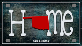 Oklahoma Home State Outline Novelty Mini Metal License Plate Tag - £11.95 GBP