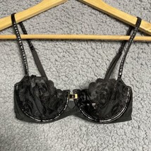 Victoria Secret Very Sexy Push Up Without Padding Black Lace Underwire B... - $21.70