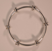 CC SKYE Love Me Knot Silver Tone Bangle Bracelet New - £43.06 GBP