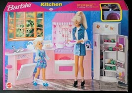 Vintage 1996 Barbie Folding Pretty Kitchen NEW SEALED - Rare - $124.95