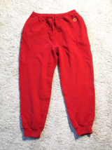 Ralph Lauren Sweatpants Red Classic Drawstring Pockets Mens Sz M RLL Crown Logo - £35.87 GBP