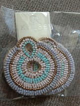 Khloe collection seed Bead Earrings new in package. - $147.44 MXN