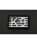 K9 US Flag 3D PVC Morale Patch - B&amp;W GITD Patriot Stars &amp; Stripes America - $142.63 MXN