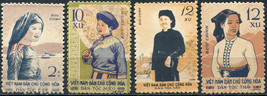 Vietnam. 1960. Costumes of ethnic groups (MNH OG) Set of 4 stamps - $29.18