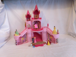 Disney Aurora Deluxe Castle Play Set Sleeping Beauty Magic + Prince + Princess&#39;s - £70.97 GBP