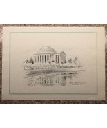 Jas F. Murray Art Print - THOMAS JEFFERSON MEMORIAL - Pencil Sketch - $67.66 CAD