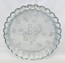 Vintage Anchor Hocking Savannah tart or quiche dish fluted pie plate cle... - £8.01 GBP