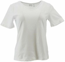 NWT Wicked Women Control Essentials V-Neck T-Shirt Alabaster White XS - $9.74