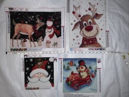 Completed DIAMOND PAINTING art WALL HANGING finished Christmas Lot #1 - £21.50 GBP
