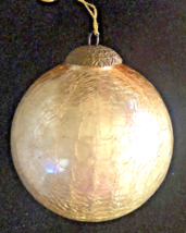 Antique Kugel  Golden Round Christmas Ornament Germany Original Old Kugel - £169.06 GBP