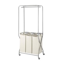 Whitmor Laundry Center, Triple SORTER, Tan - $110.99