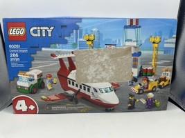 Lego City 60261 Central Airport 286 Pcs, Airplane Plane, Unopened DAMAGED Box! - £63.70 GBP