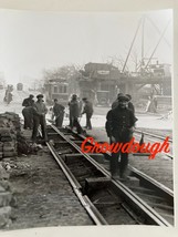 Subway Construction Workers Tracks Trolley New York NYC Photograph - £14.66 GBP