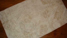 Tommy Bahama White &amp; Beige Tropical Cotton Voile Standard Pillow Sham Italy - $14.97