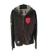 Superdry Hoodie Mens Large Gray Pullover Kangaroo Pocket Embroidered Log... - $527.36 MXN